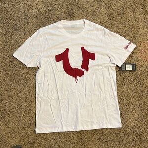True religion white T-shirt